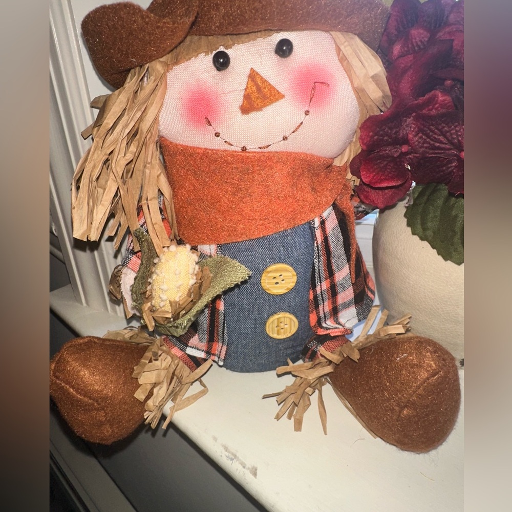 Charming Autumn Scarecrow with corn - NWT - Picture 4 of 6